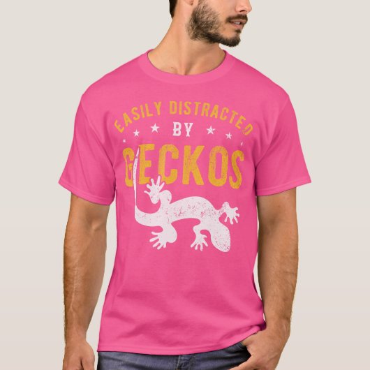 容易にゲッコスに気を取られる Tシャツ (正面)