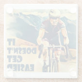 容易にサイクリングできない ガラスコースター (裏面)