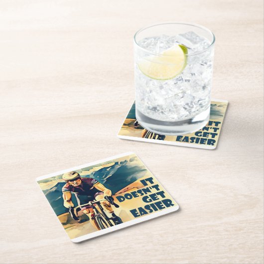 容易にサイクリングできない スクエアペーパーコースター (インサイチュ)