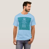 容易に保ち、平静を編集します文字を個人化して下さい Tシャツ (正面フル)