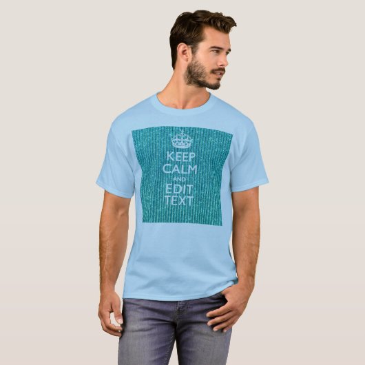 容易に保ち、平静を編集します文字を個人化して下さい Tシャツ (正面フル)