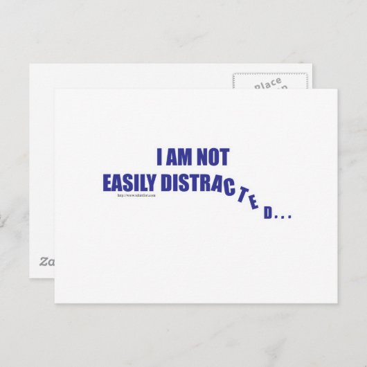 容易に気を散らさない ポストカード (正面/裏面)