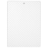 容易に灰色の小型水玉模様からの色をカスタマイズ クリップボード (裏面)