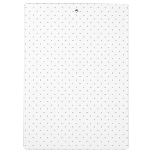 容易に灰色の小型水玉模様からの色をカスタマイズ クリップボード (裏面)