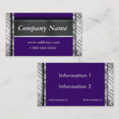 容易に色の金属の一見の名刺を変えて下さい 名刺 (正面/裏面)