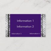 容易に色の金属の一見の名刺を変えて下さい 名刺 (裏面)