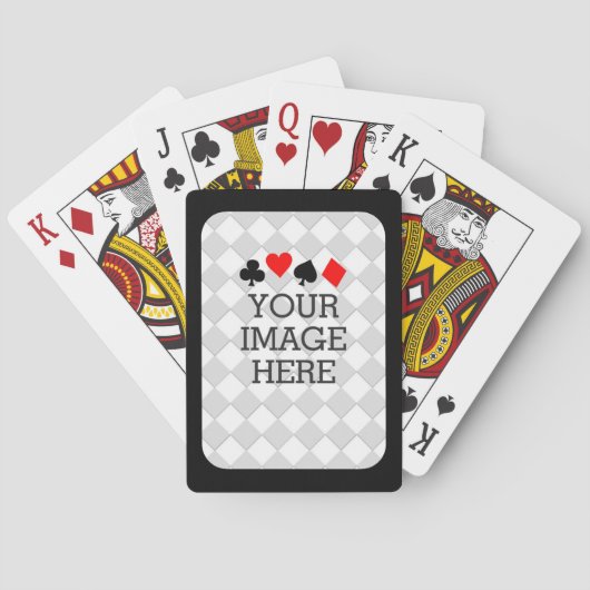 容易に黒いフレームとの1つのステップのあなた専有物を作って下さい トランプ (裏面)