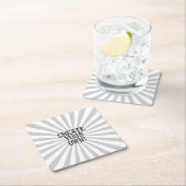 容易に1つのステップであなた専有物を過します楽しい時を作成して下さい スクエアペーパーコースター (インサイチュ)