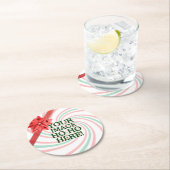 容易に1つのステップであなた専有物を過します楽しい時を作成して下さい ラウンドペーパーコースター (インサイチュ)