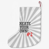 容易に2つのステップであなた専有物を過します楽しい時を作成して下さい スモールクリスマスストッキング (裏面)