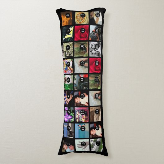 容易に27のイメージのあなた自身の写真の表示を作って下さい ボディピロー (正面縦)