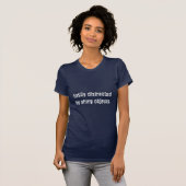 容易にdistractedby光沢がある目的 tシャツ (正面フル)