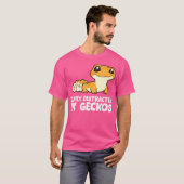 容易にGeckos Leopard Geckoにおもしろい気を取られる Tシャツ (正面フル)