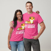 容易にGeckos Leopard Geckoにおもしろい気を取られる Tシャツ (ユニセックス)