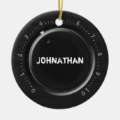 容積のノブの名前をカスタムする セラミックオーナメント (正面)