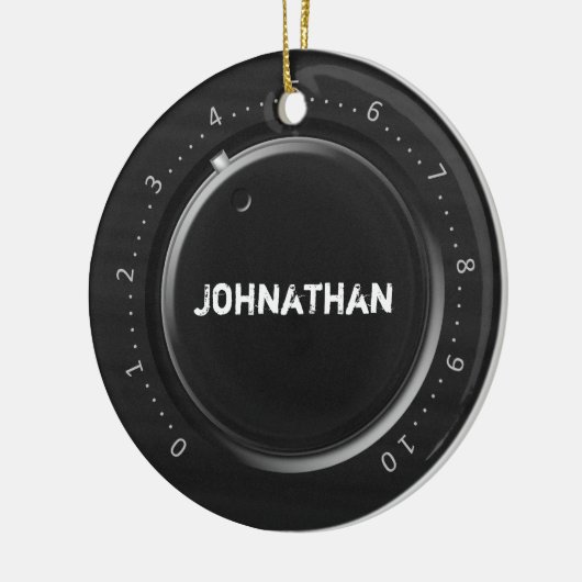 容積のノブの名前をカスタムする セラミックオーナメント (左)