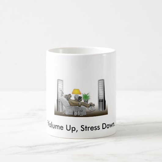容積は、重点を置きます コーヒーマグカップ (中央)