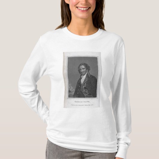 容積Iからのトマス・ペインのポートレート Tシャツ (正面)