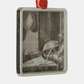 容積IIの芸術および貿易oからのバスケットメーカー期の人、 メタルオーナメント (右)