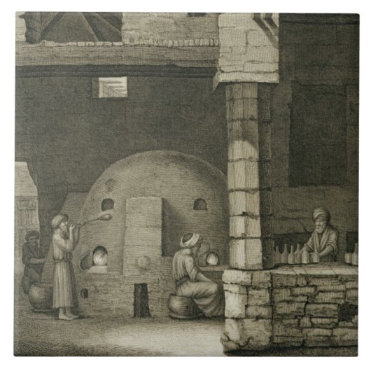 容積IIの芸術およびTrからのガラスビンメーカー、 タイル (正面)