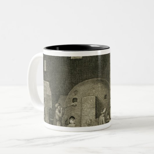 容積IIの芸術およびTrからのガラスビンメーカー、 ツートーンマグカップ (正面左)