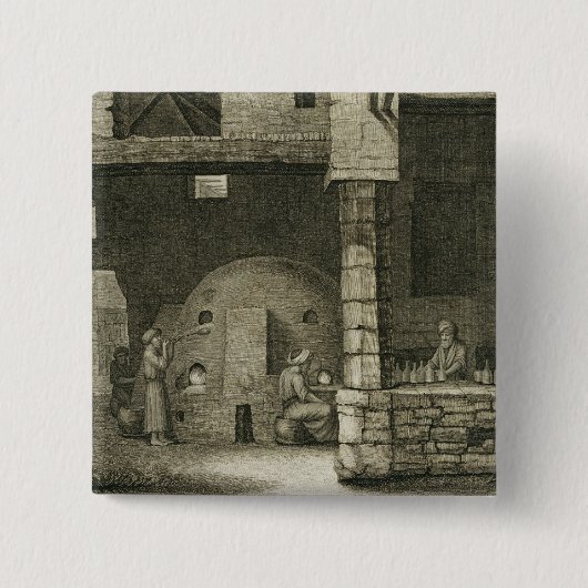 容積IIの芸術およびTrからのガラスビンメーカー、 缶バッジ (正面)