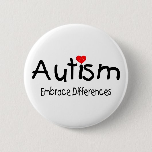 容認の相違(幸せなハート) 缶バッジ (正面)