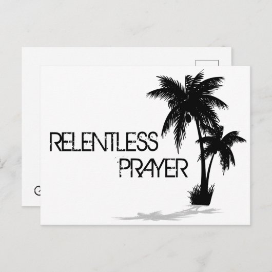 容赦ないデザイン容赦ない祈りの言葉はがき ポストカード (正面/裏面)