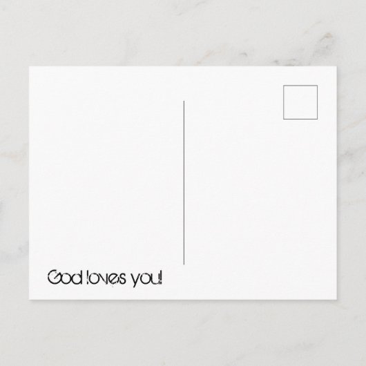 容赦ないデザイン容赦ない祈りの言葉はがき ポストカード (裏面)