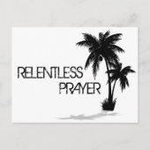容赦ないデザイン容赦ない祈りの言葉はがき ポストカード (正面)