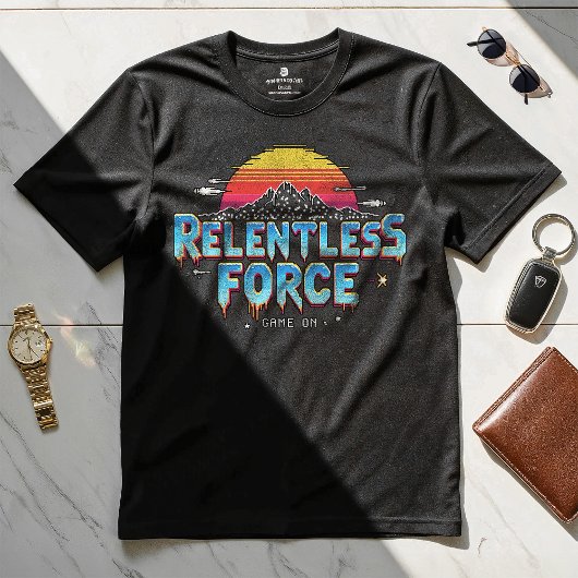 容赦ない力 – やる気を起こさせるデザインTシャツ Tシャツ