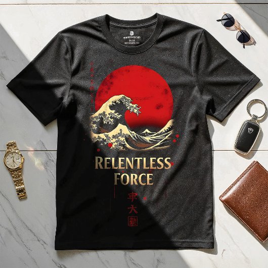 容赦ない力 – やる気を起こさせるデザインTシャツ Tシャツ