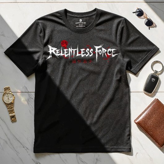 容赦ない力 – やる気を起こさせるデザインTシャツ Tシャツ