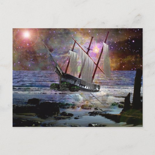 容赦ない海 ポストカード (正面)