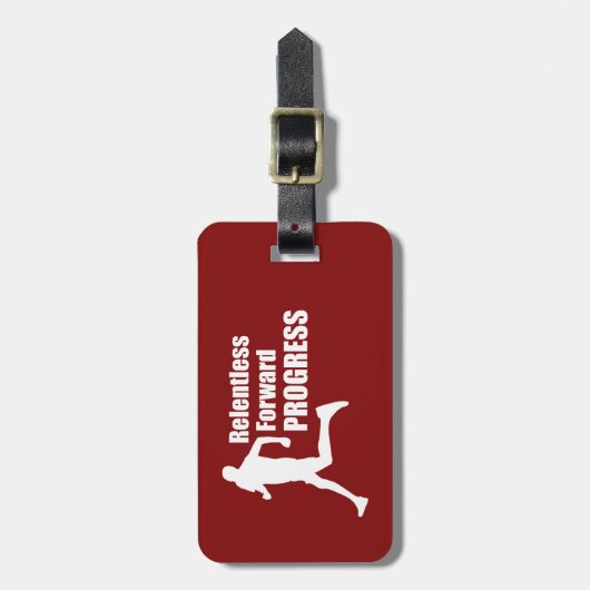 容赦ない転送の進ランニング行状況 ラゲッジタグ (正面縦)