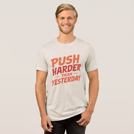 容赦ない進歩 トライブレンドＴシャツ (正面全面)