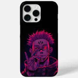 宿儺 ネオン デザイン iPhone 15 PRO MAXケース
