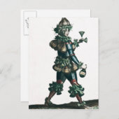 宿屋の主、寓意的な衣装デザイン ポストカード (正面/裏面)