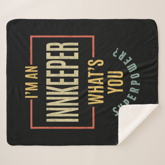 宿屋の職名男性の女性ギフト シェルパブランケット (正面(横))