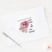 宿泊の無料の場所 ラウンドシール (封筒)