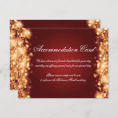 宿泊施設きらめくライト金ゴールド赤 エンクロージャーカード (正面/裏面)