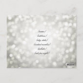 宿泊施設エレガントシルバーグリッターライト ポストカード (裏面)