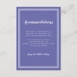 宿泊施設シンプルPeriwinkle Blue結婚's エンクロージャーカード