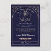 宿泊施設タロットムーンクリスタル結婚ハート エンクロージャーカード (正面)