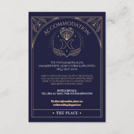 宿泊施設タロットムーンクリスタル結婚ハート エンクロージャーカード