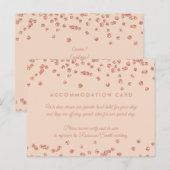 宿泊施設バラ金ゴールドグリッター紙吹雪赤面 ポストカード (正面/裏面)