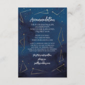 宿泊施設結婚のスターサインネイビーカード エンクロージャーカード (正面)