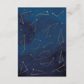 宿泊施設結婚のスターサインネイビーカード エンクロージャーカード (裏面)