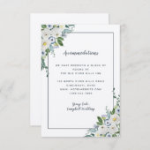 宿泊施設詳細エレガントウォーターカラーグレー エンクロージャーカード (正面/裏面)