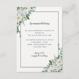 宿泊施設詳細エレガントウォーターカラーグレー エンクロージャーカード